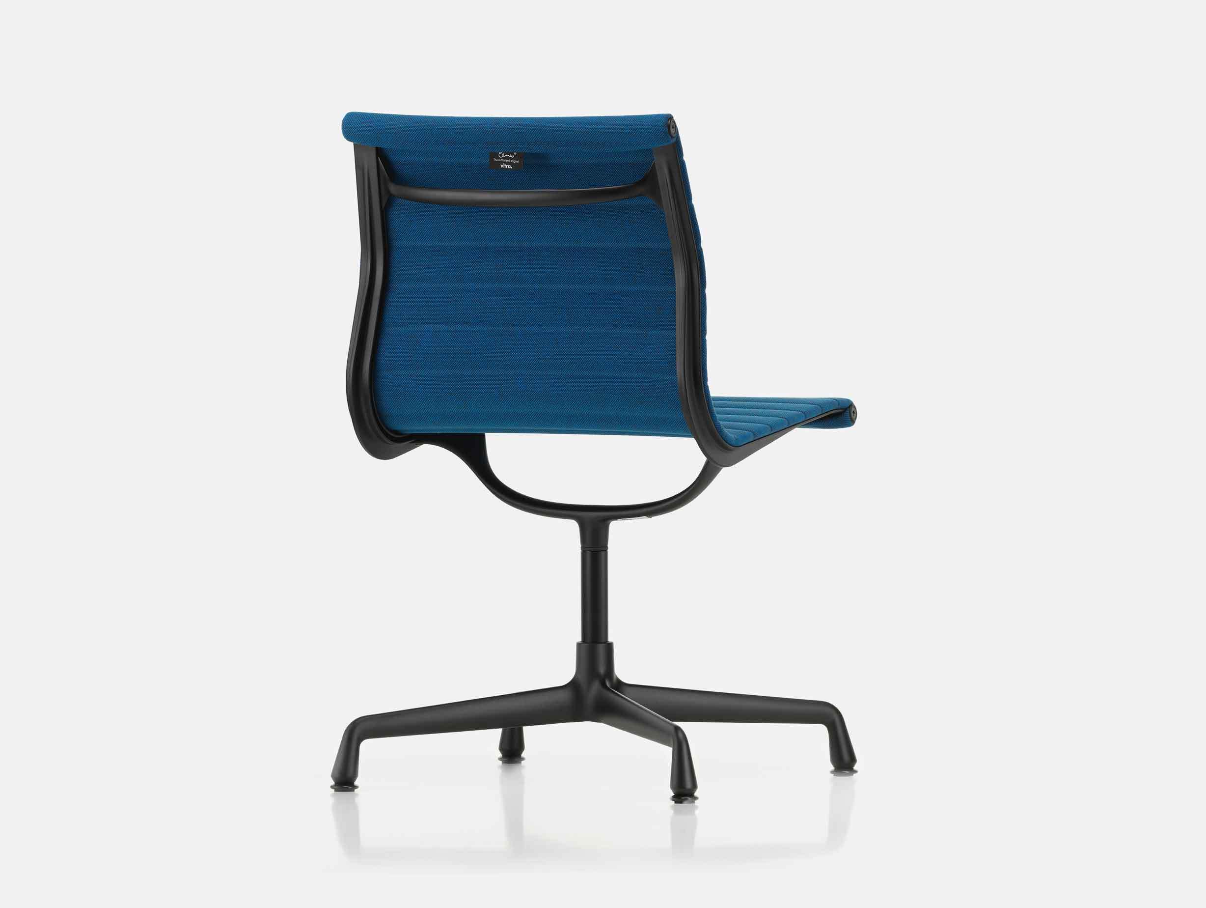 Vitra EA101 Aluminium Group Chair blue brown back