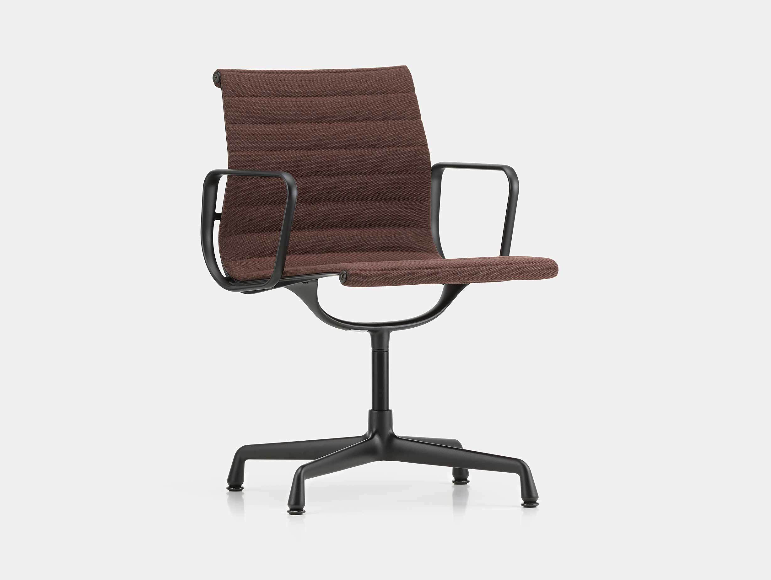 Vitra Eames EA104 Aluminium Group Chair Marron Brown