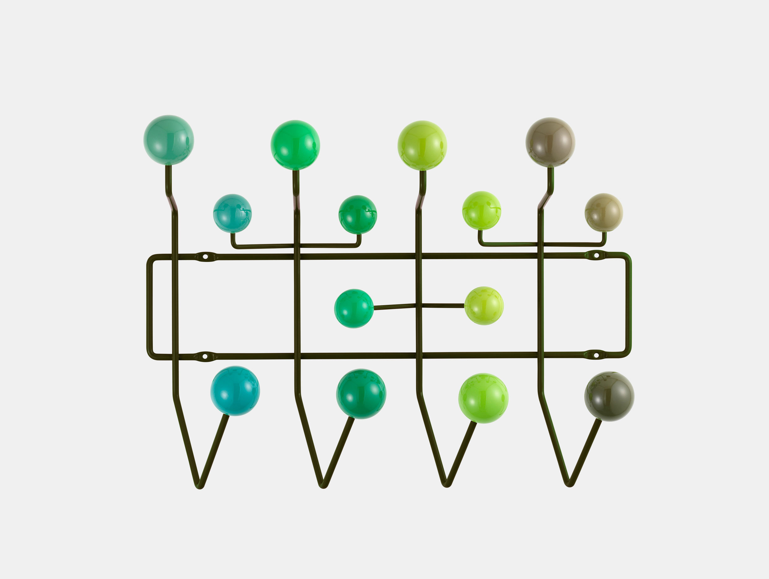 Vitra Hang It All Coat Rack Green Charles And Ray Eames