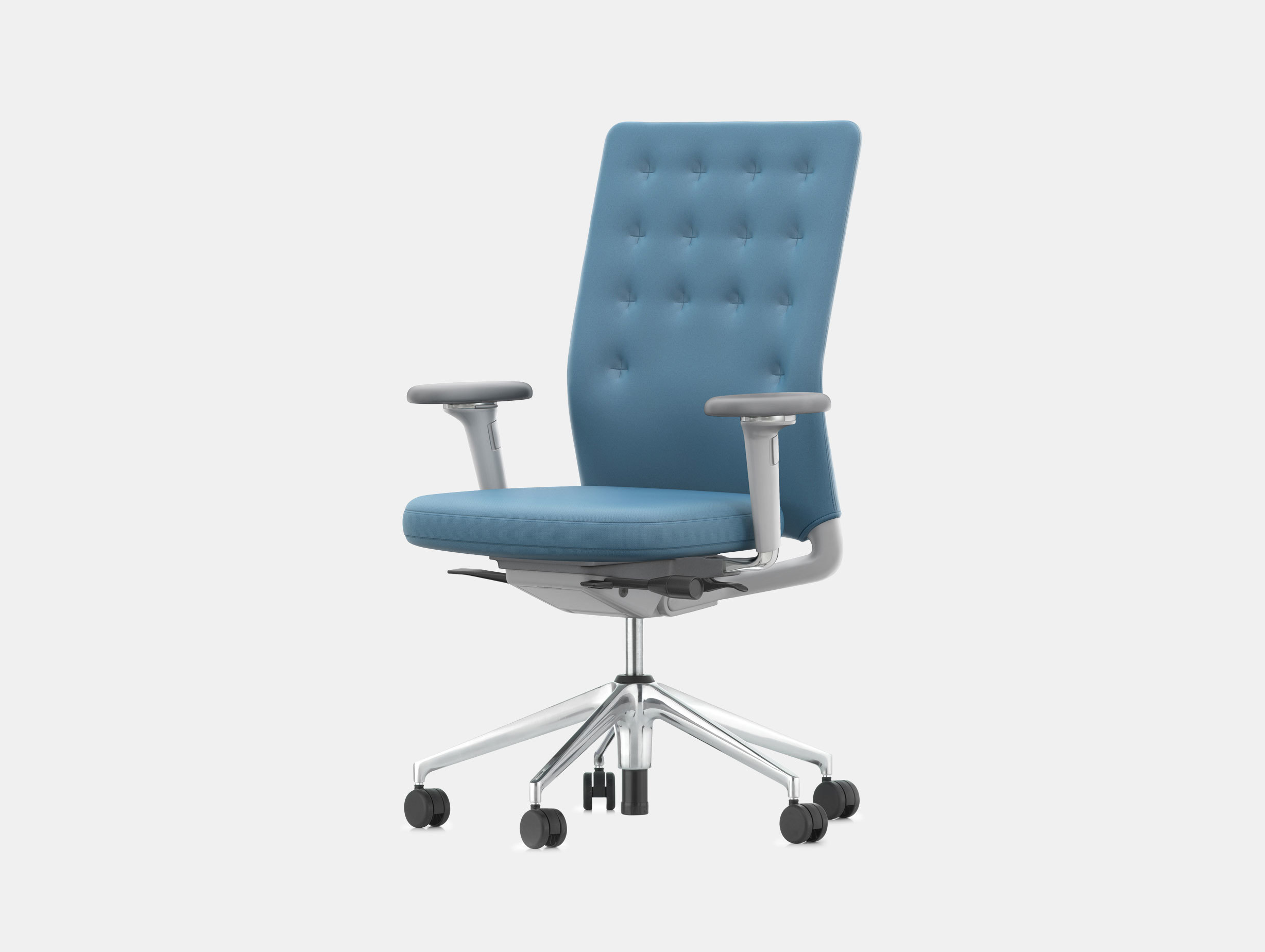 Vitra Id Trim Office Chair Blue Antonio Citterio