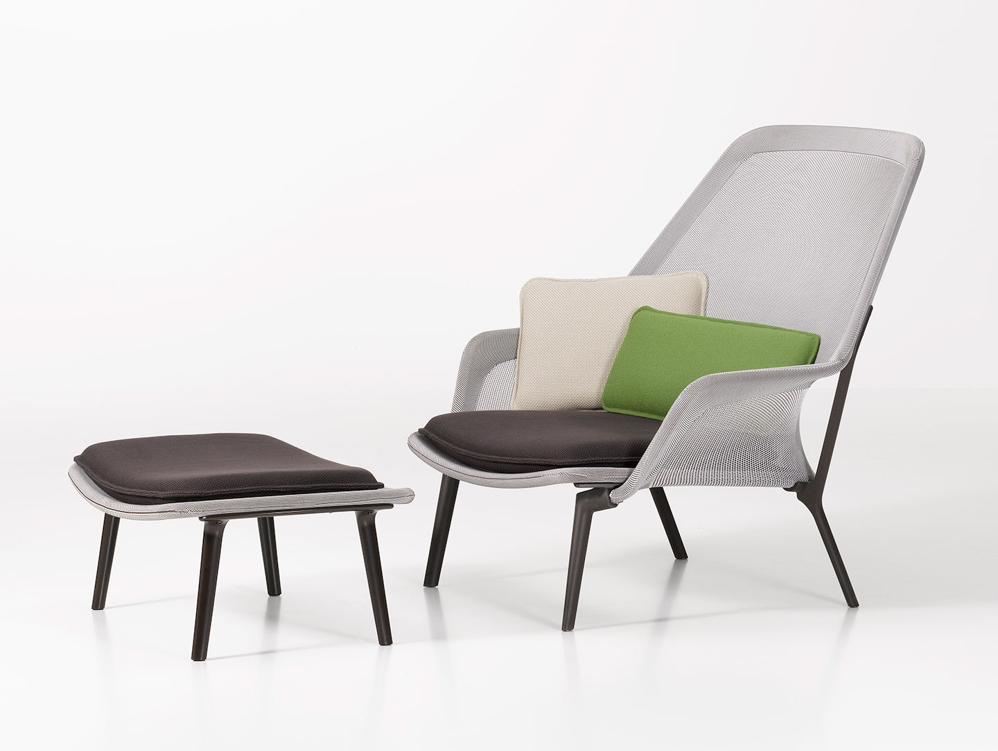 Vitra Slow Chair Brown Cream Ronan Erwan Bouroullec