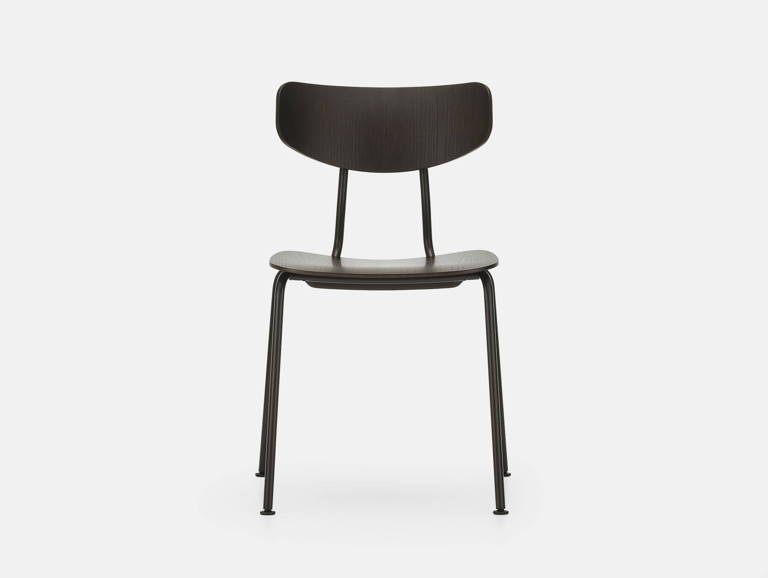 Vitra moca chair dark oak basic dark front