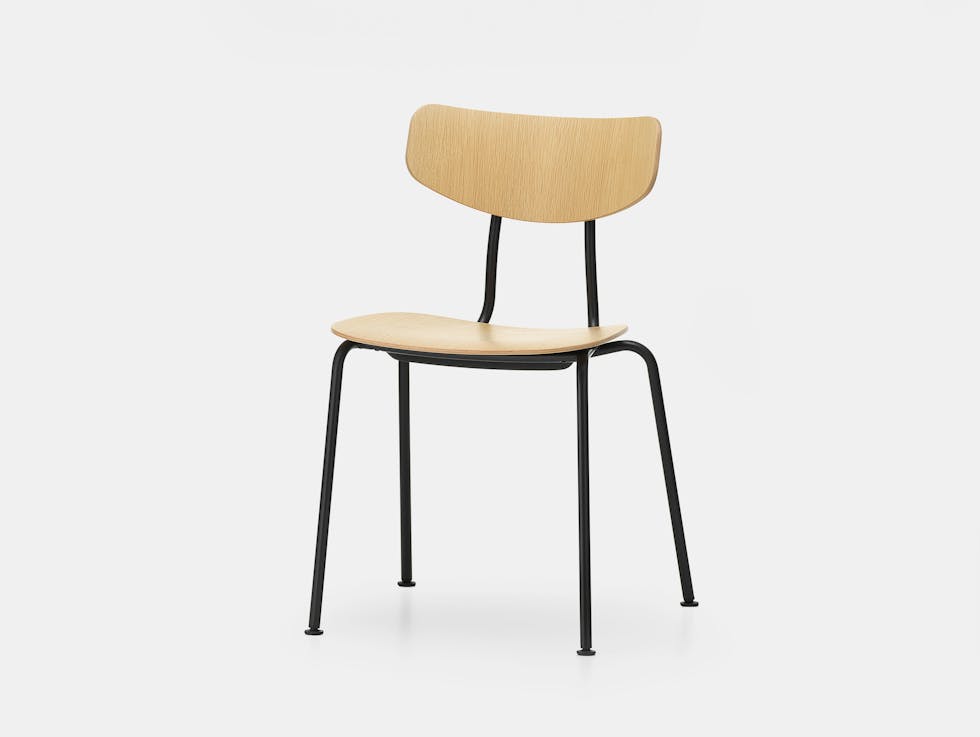 Stax Chair Webbing Seat - White Oak / Black | CA Modern Home