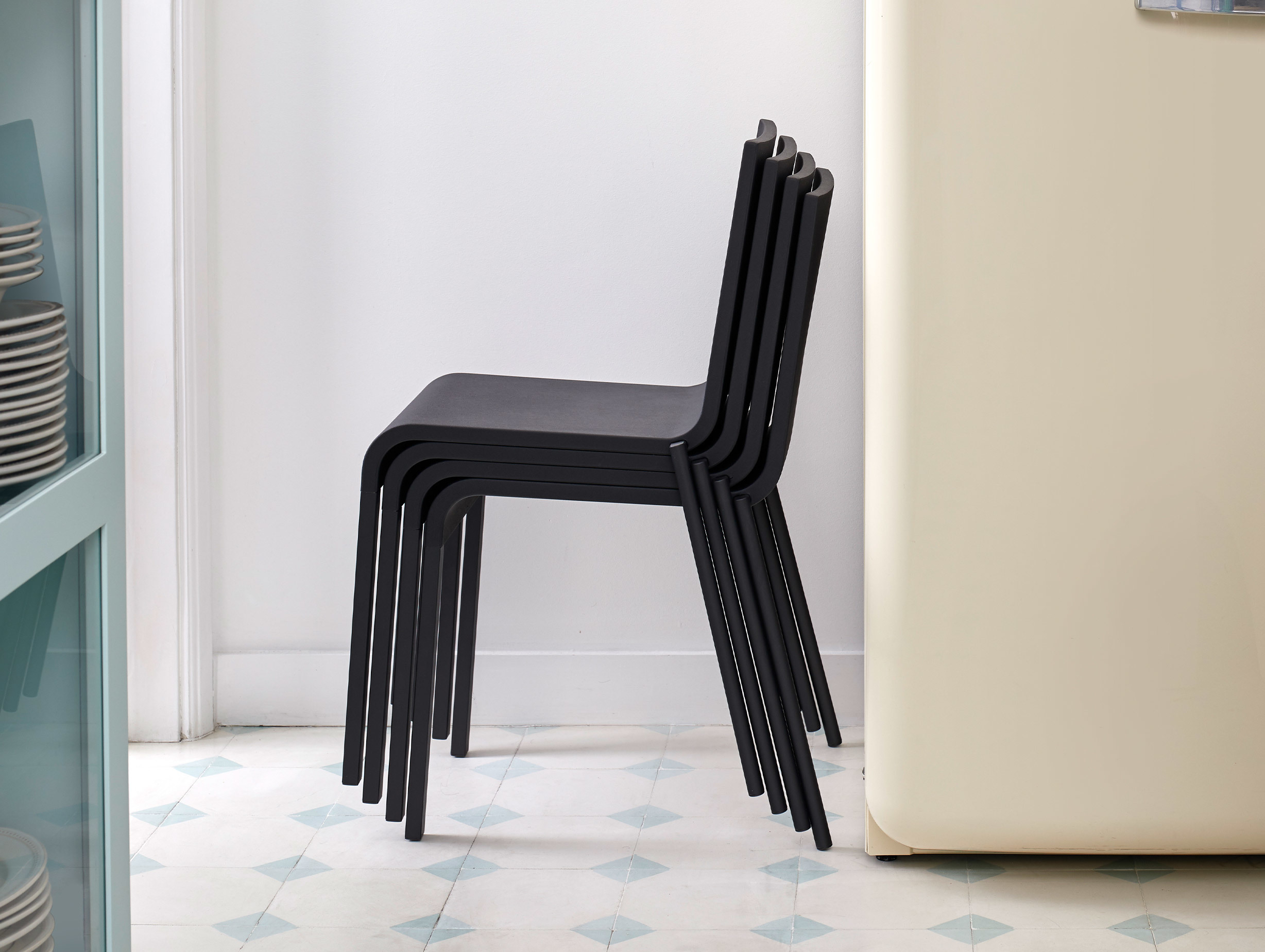 Vitra 03 chair black van severen