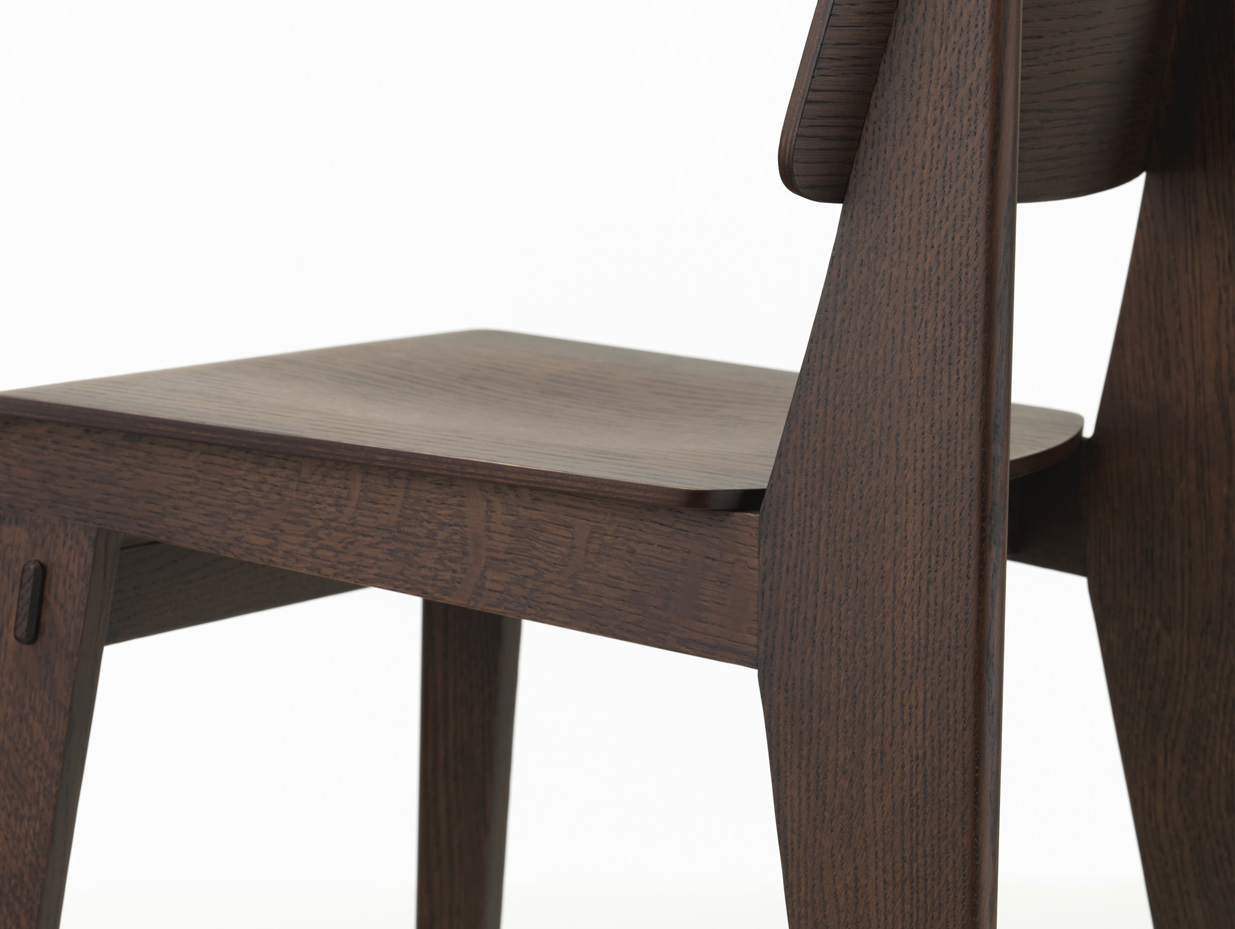 Vitra Chaise Tout Bois Prouve Dark cu