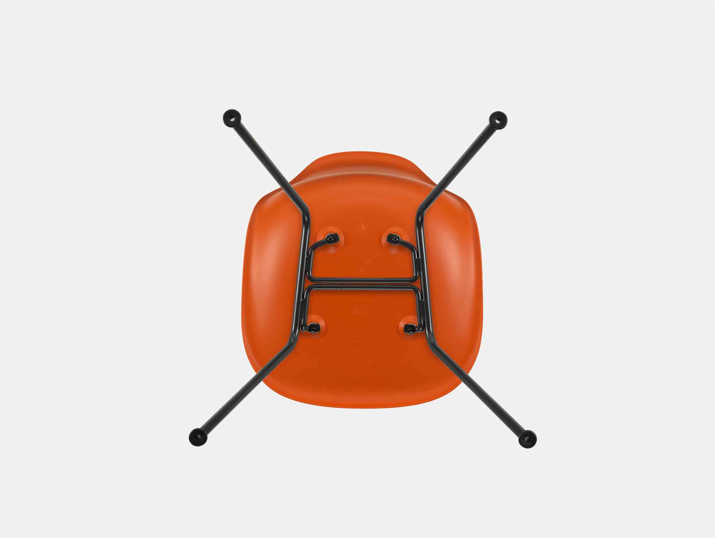 Vitra DSX Plastic Side Chair Eames underneath