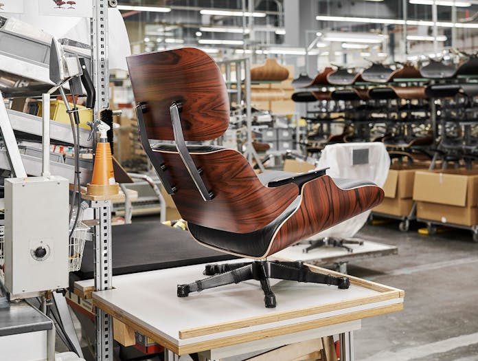 Vitra Eames Lounge Chair Ottoman Factory Charles And Ray Eames