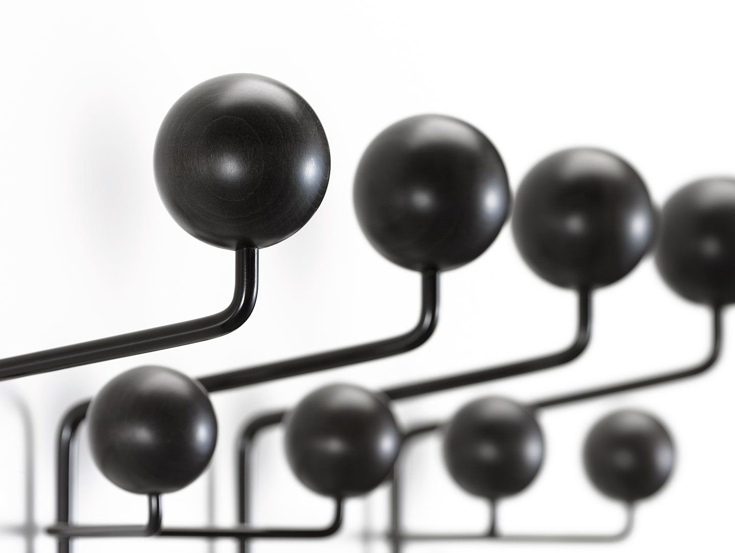 Vitra Hang It All Coat Rack Black Ash Detail Charles And Ray Eames
