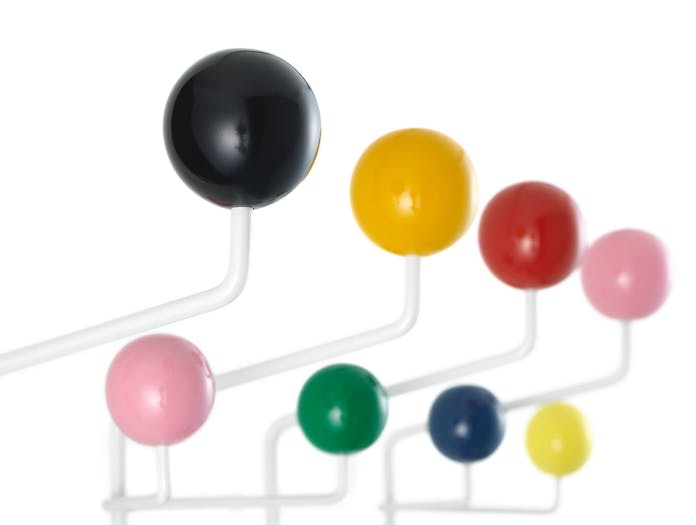 Vitra Hang It All Coat Rack Multicoloured Detail Charles And Ray Eames