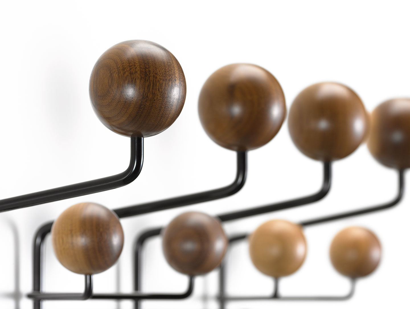 Vitra Hang It All Coat Rack Walnut Detail Charles And Ray Eames