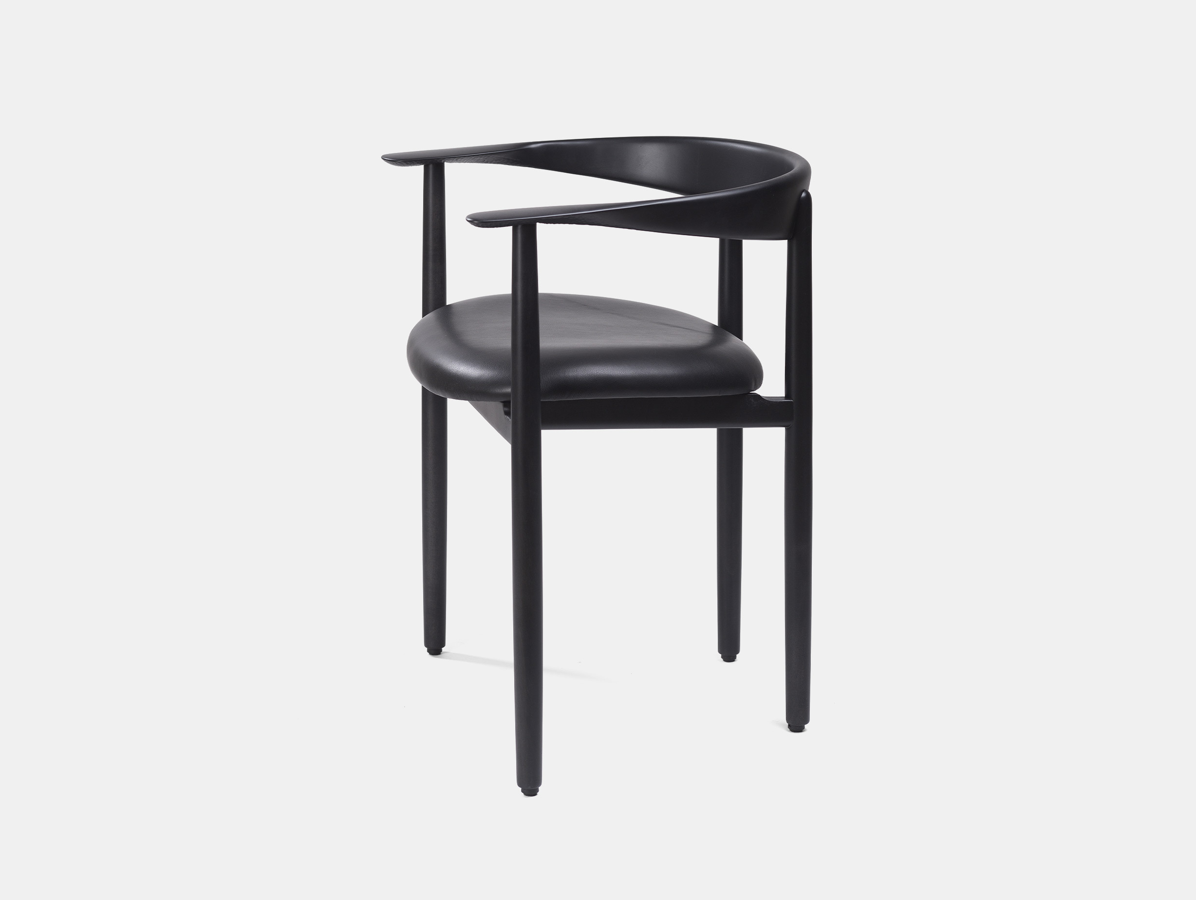 Zanat patrick norguet sava chair black black leather
