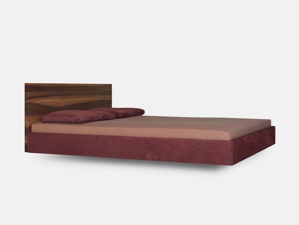 Zeitraum Simple Soft Bed With Walnut Headboard Formstelle
